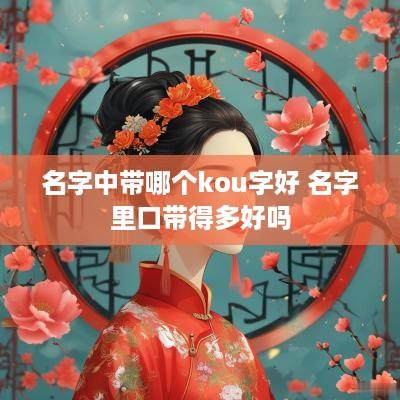 名字中带哪个kou字好 名字里口带得多好吗