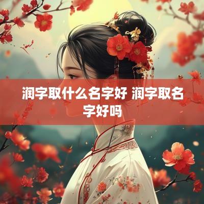 润字取什么名字好 润字取名字好吗