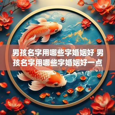男孩名字用哪些字婚姻好 男孩名字用哪些字婚姻好一点