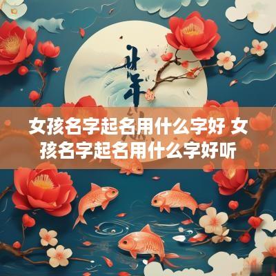 女孩名字起名用什么字好 女孩名字起名用什么字好听