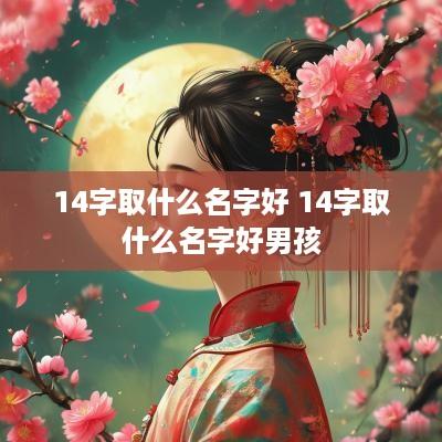 14字取什么名字好 14字取什么名字好男孩