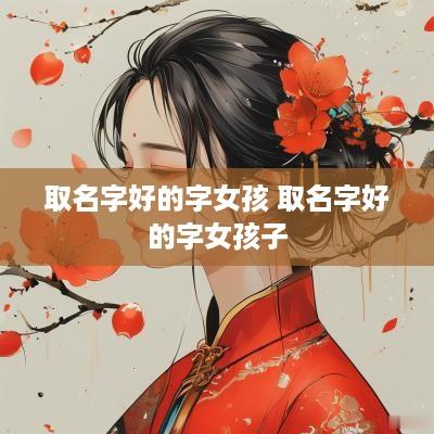 取名字好的字女孩 取名字好的字女孩子