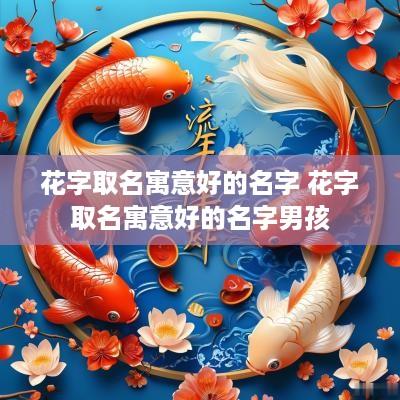 花字取名寓意好的名字 花字取名寓意好的名字男孩