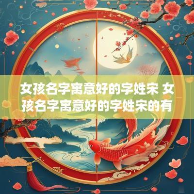 女孩名字寓意好的字姓宋 女孩名字寓意好的字姓宋的有哪些