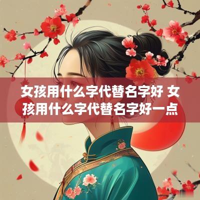 女孩用什么字代替名字好 女孩用什么字代替名字好一点