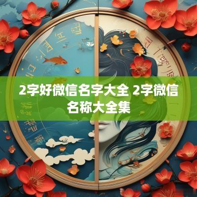 2字好微信名字大全 2字微信名称大全集