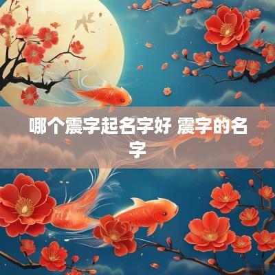 哪个震字起名字好 震字的名字