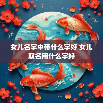 女儿名字中带什么字好 女儿取名用什么字好