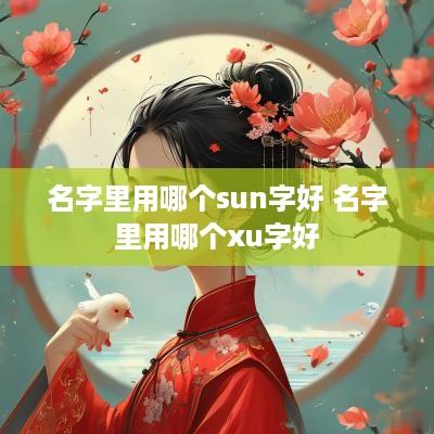 名字里用哪个sun字好 名字里用哪个xu字好