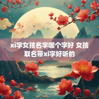 xi字女孩名字哪个字好 女孩取名带xi字好听的