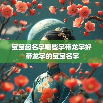 宝宝起名字哪些字带龙字好 带龙字的宝宝名字