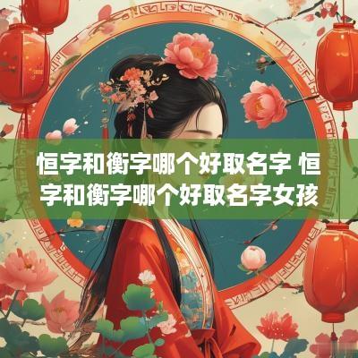 恒字和衡字哪个好取名字 恒字和衡字哪个好取名字女孩