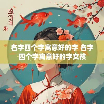 名字四个字寓意好的字 名字四个字寓意好的字女孩