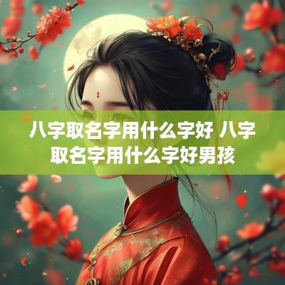 八字取名字用什么字好 八字取名字用什么字好男孩