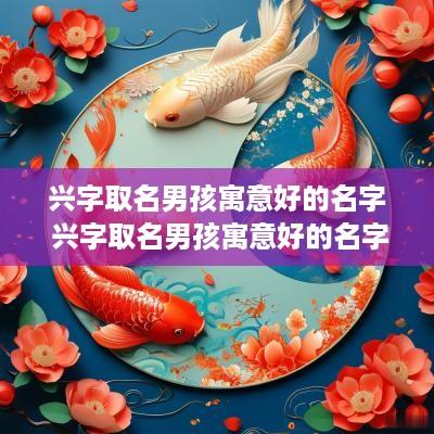 兴字取名男孩寓意好的名字 兴字取名男孩寓意好的名字大全