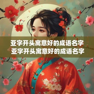亚字开头寓意好的成语名字 亚字开头寓意好的成语名字有哪些