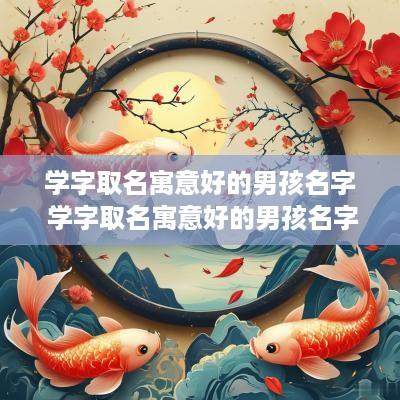 学字取名寓意好的男孩名字 学字取名寓意好的男孩名字有哪些