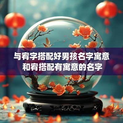与宥字搭配好男孩名字寓意 和宥搭配有寓意的名字