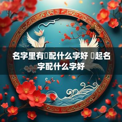 名字里有玦配什么字好 玦起名字配什么字好