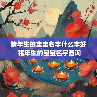 猪年生的宝宝名字什么字好 猪年生的宝宝名字查询