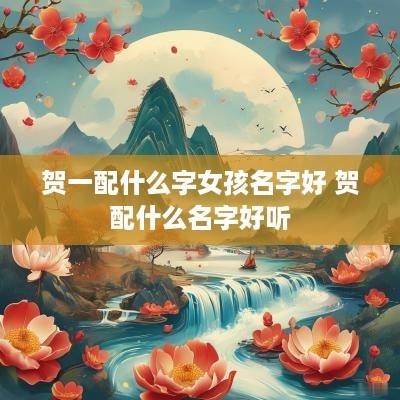 贺一配什么字女孩名字好 贺配什么名字好听