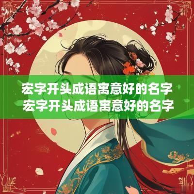 宏字开头成语寓意好的名字 宏字开头成语寓意好的名字大全