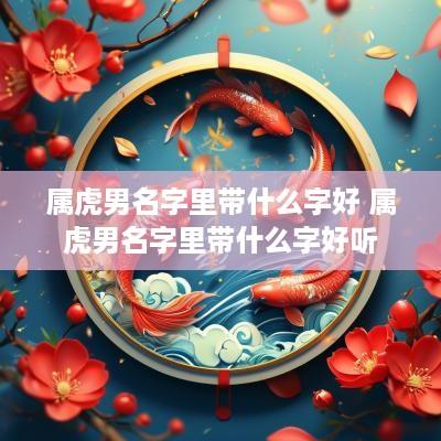 属虎男名字里带什么字好 属虎男名字里带什么字好听