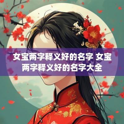女宝两字释义好的名字 女宝两字释义好的名字大全