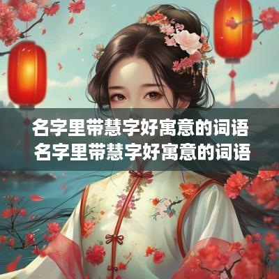 名字里带慧字好寓意的词语 名字里带慧字好寓意的词语有哪些
