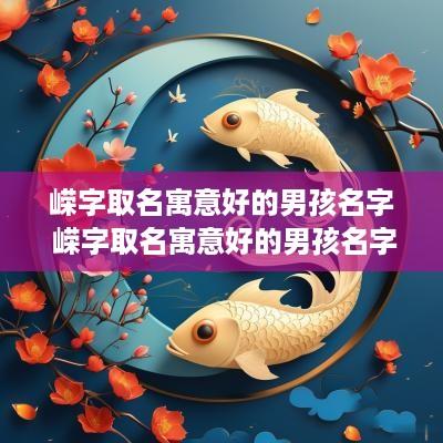 嵘字取名寓意好的男孩名字 嵘字取名寓意好的男孩名字有哪些