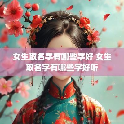 女生取名字有哪些字好 女生取名字有哪些字好听