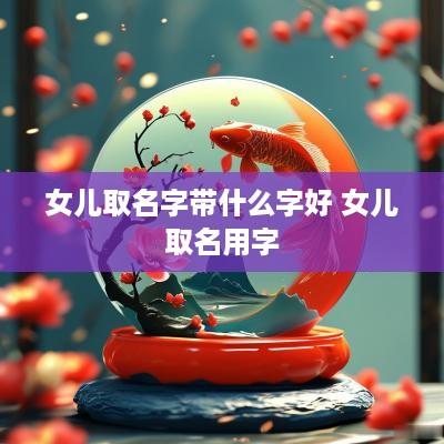 女儿取名字带什么字好 女儿取名用字