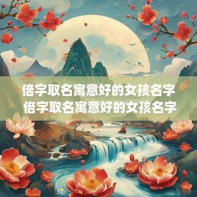 倍字取名寓意好的女孩名字 倍字取名寓意好的女孩名字有哪些