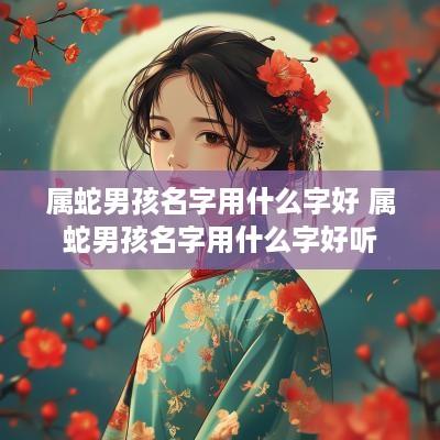 属蛇男孩名字用什么字好 属蛇男孩名字用什么字好听