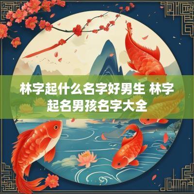 林字起什么名字好男生 林字起名男孩名字大全
