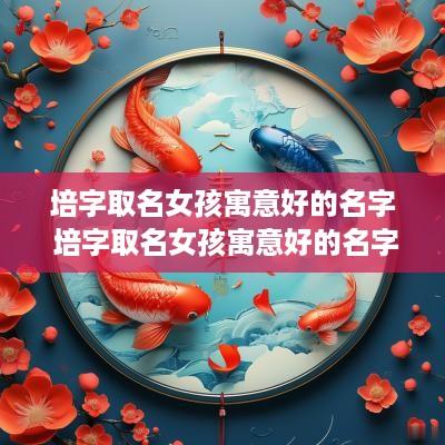 培字取名女孩寓意好的名字 培字取名女孩寓意好的名字有哪些