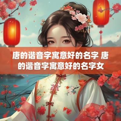唐的谐音字寓意好的名字 唐的谐音字寓意好的名字女