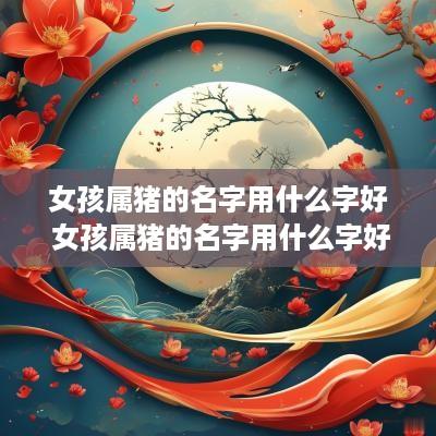 女孩属猪的名字用什么字好 女孩属猪的名字用什么字好听