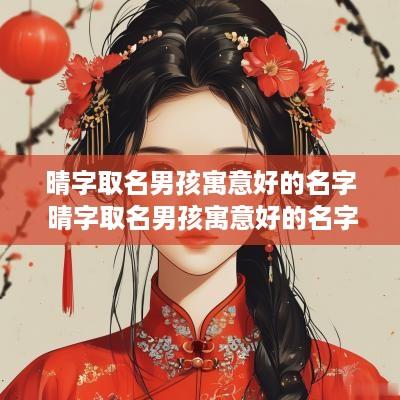 晴字取名男孩寓意好的名字 晴字取名男孩寓意好的名字大全