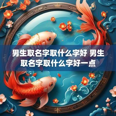 男生取名字取什么字好 男生取名字取什么字好一点