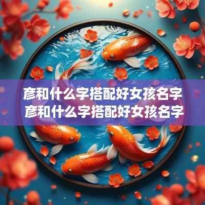 彦和什么字搭配好女孩名字 彦和什么字搭配好女孩名字好听