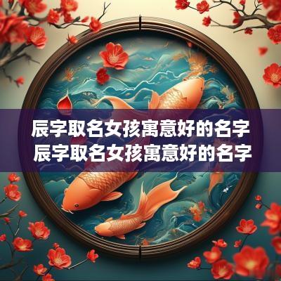 辰字取名女孩寓意好的名字 辰字取名女孩寓意好的名字是什么