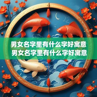 男女名字里有什么字好寓意 男女名字里有什么字好寓意好听