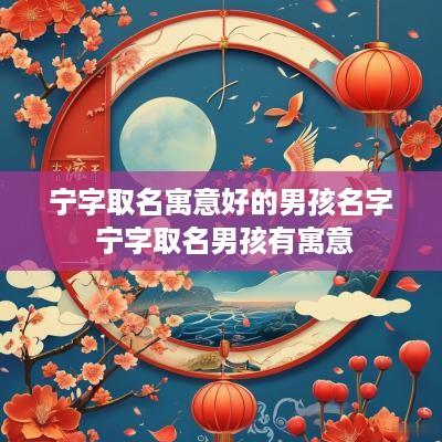 宁字取名寓意好的男孩名字 宁字取名男孩有寓意