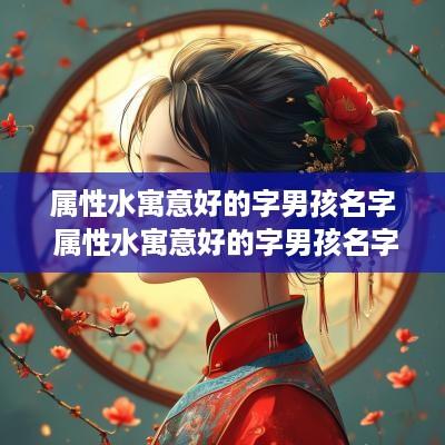 属性水寓意好的字男孩名字 属性水寓意好的字男孩名字大全