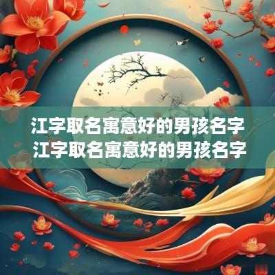 江字取名寓意好的男孩名字 江字取名寓意好的男孩名字有哪些