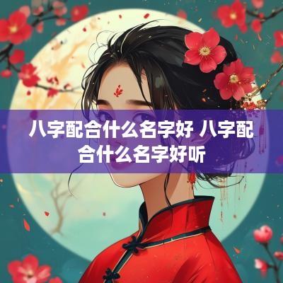 八字配合什么名字好 八字配合什么名字好听