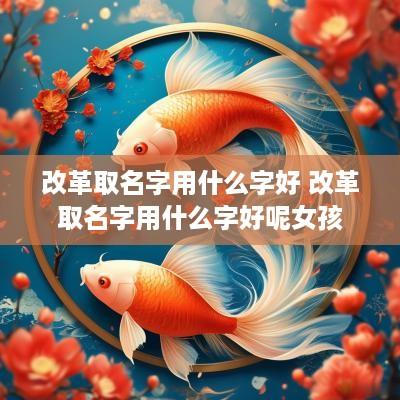 改革取名字用什么字好 改革取名字用什么字好呢女孩