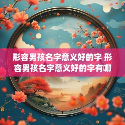 形容男孩名字意义好的字 形容男孩名字意义好的字有哪些