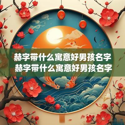 赫字带什么寓意好男孩名字 赫字带什么寓意好男孩名字